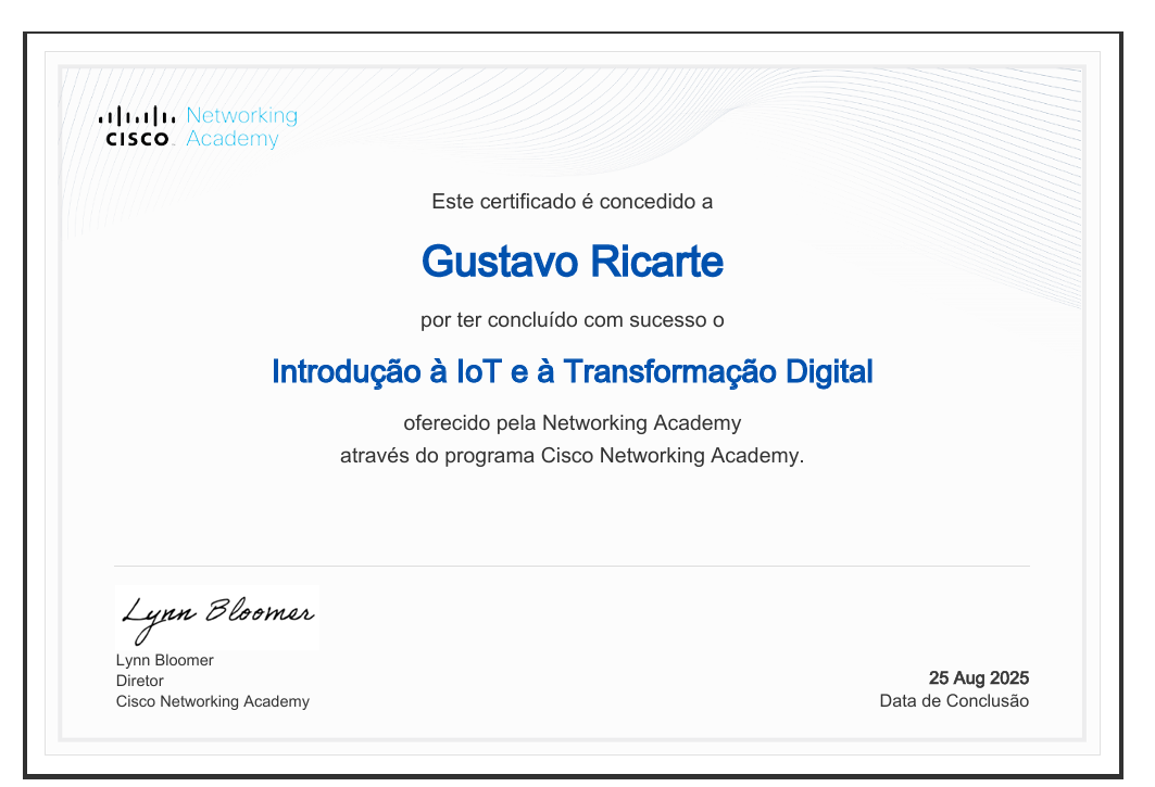 Introdução Ô IoT e Transformação Digital