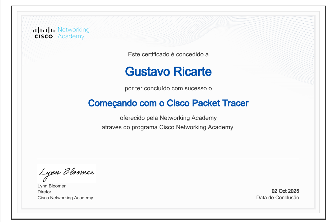 ComeƧando com o Cisco Packet Tracer